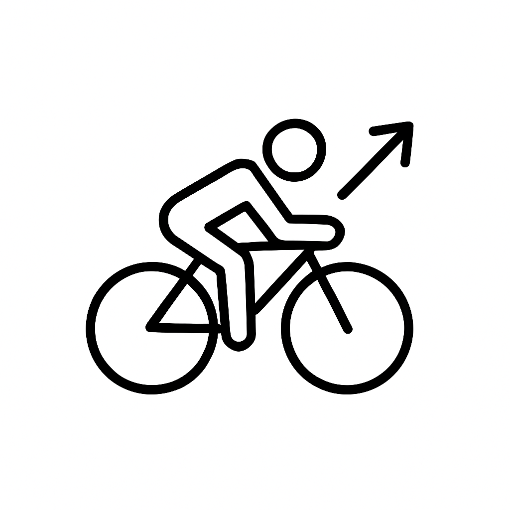Icon Verbesserung Leistung Rennrad