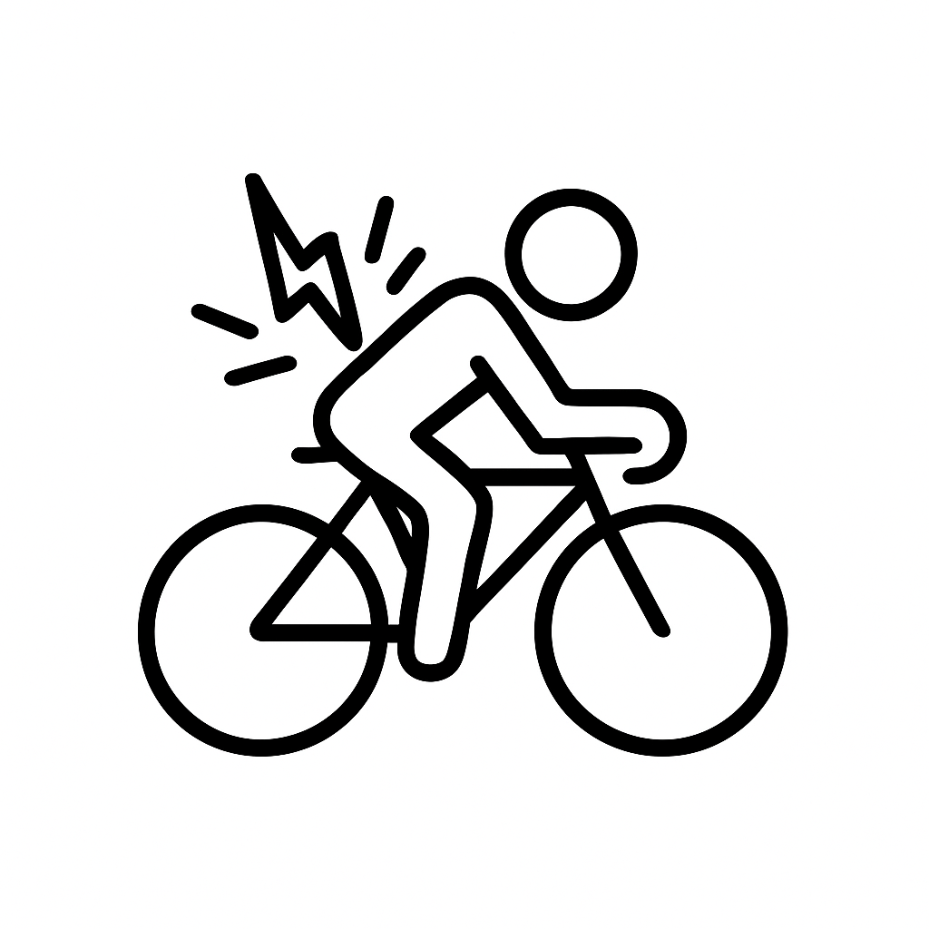 Icon Linderung Schmerzen Rennrad