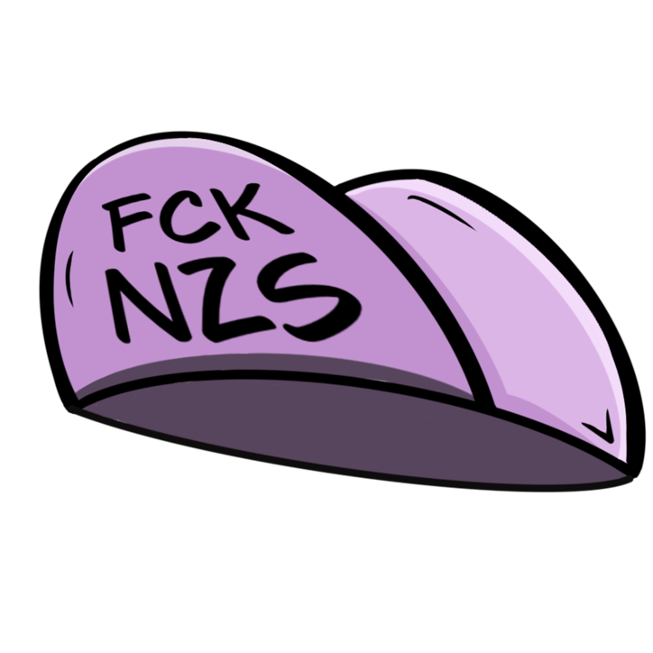 Hoodie FCK NZS mit Bunt-Print