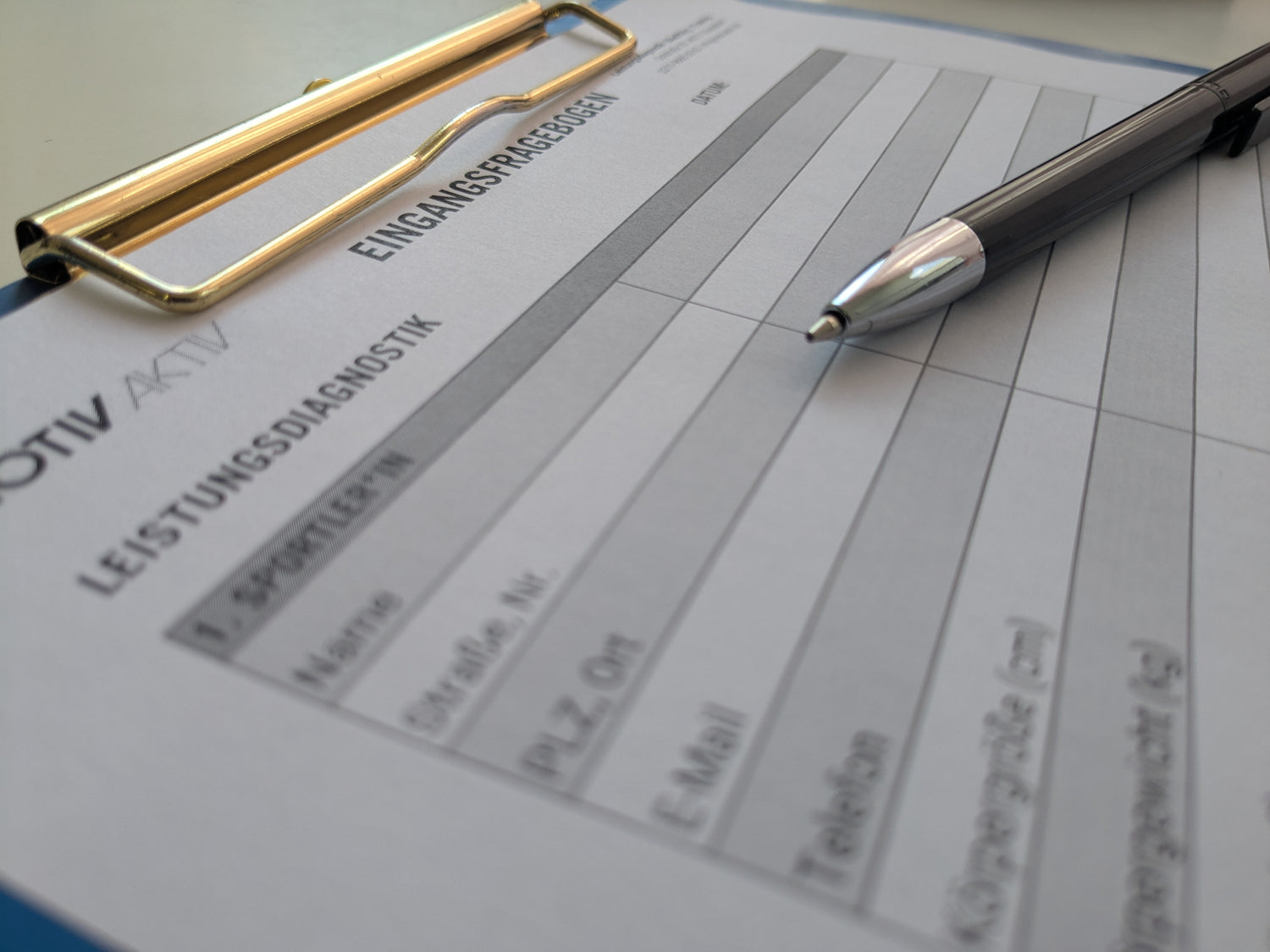 Anamnese Leistungsdiagnostik