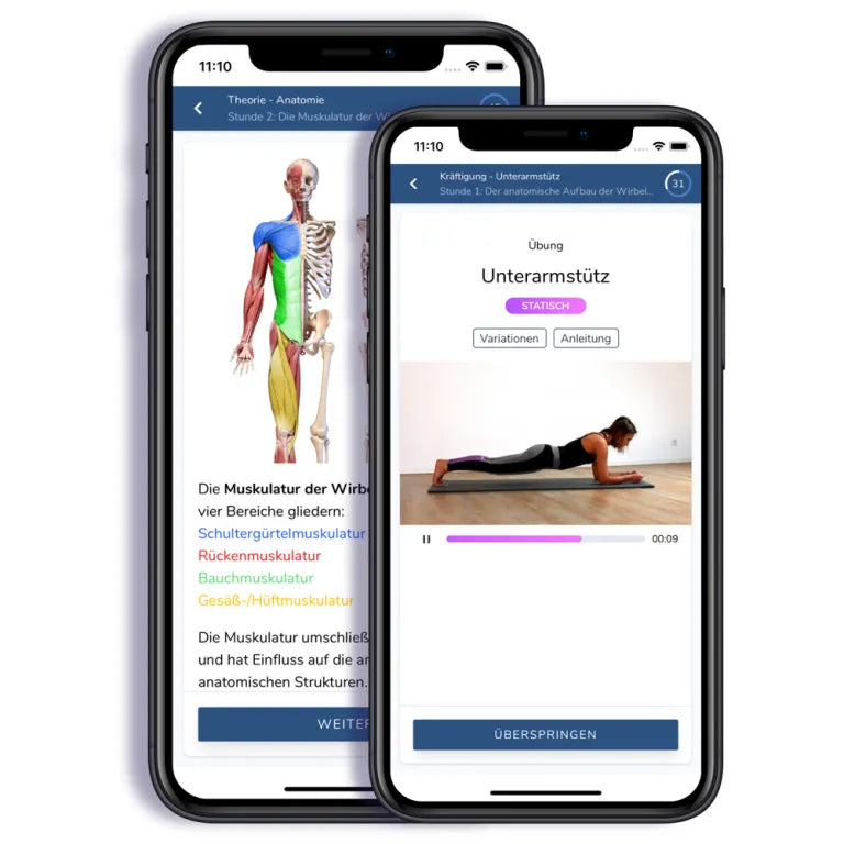 Motivaktiv Onlinekurse Präventionskurse Audi BKK Rücken Schultern Arme Hüfte Beine Krankenkasse Kostenerstattung App