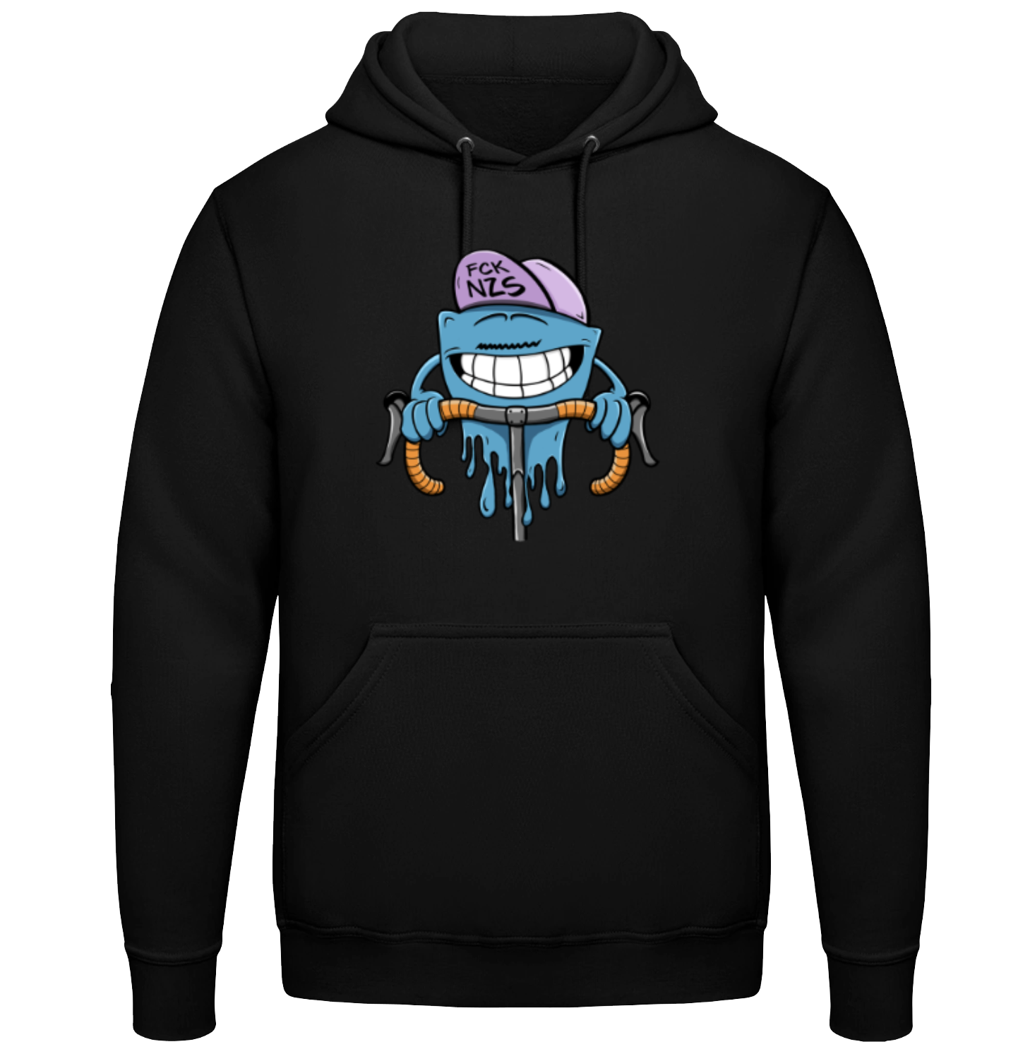 Hoodie FCK NZS mit Bunt-Print